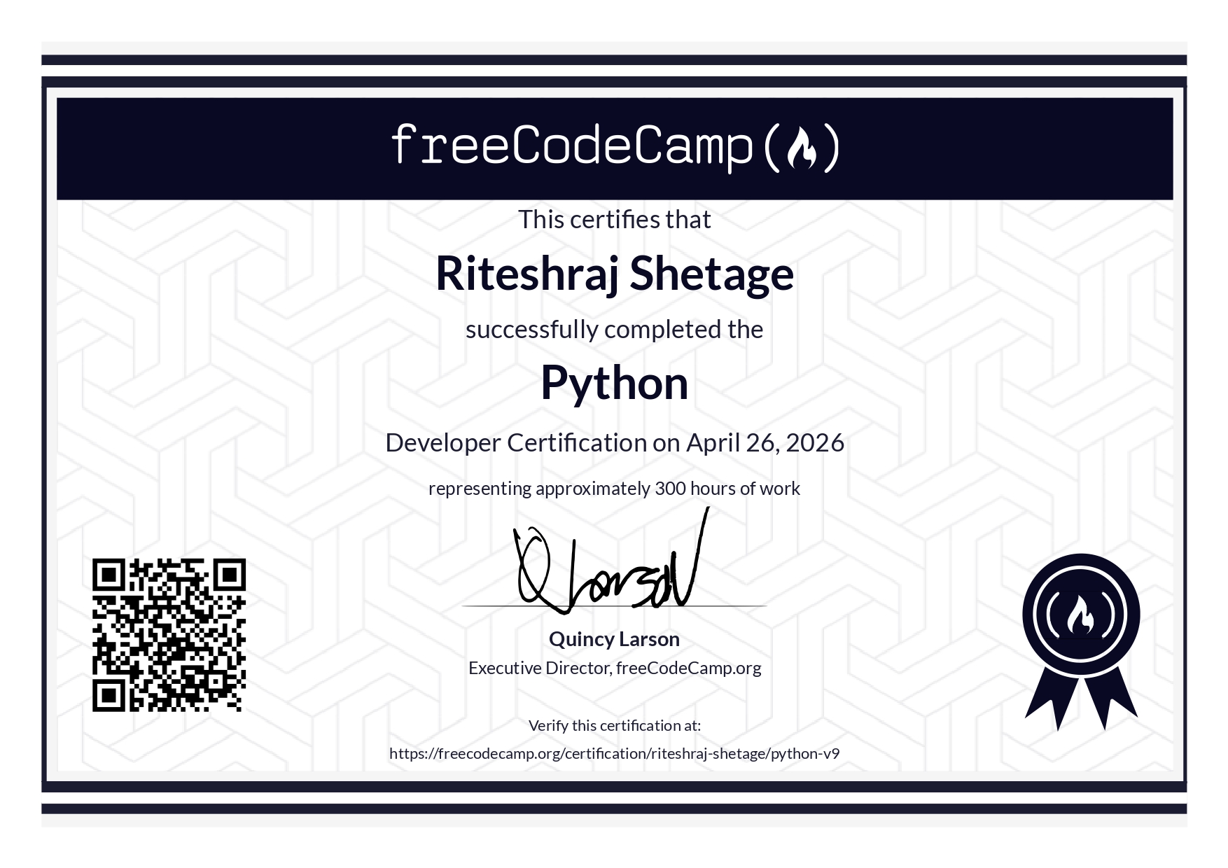 Python Developer Certification